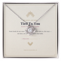 The Keepsake — "Tied To You" Love Knot Necklace with Hand-Illustrated Card