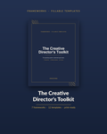 The Creative Director's Toolkit cover — frameworks and fillable templates