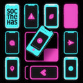 Neon Social Pack brand graphic