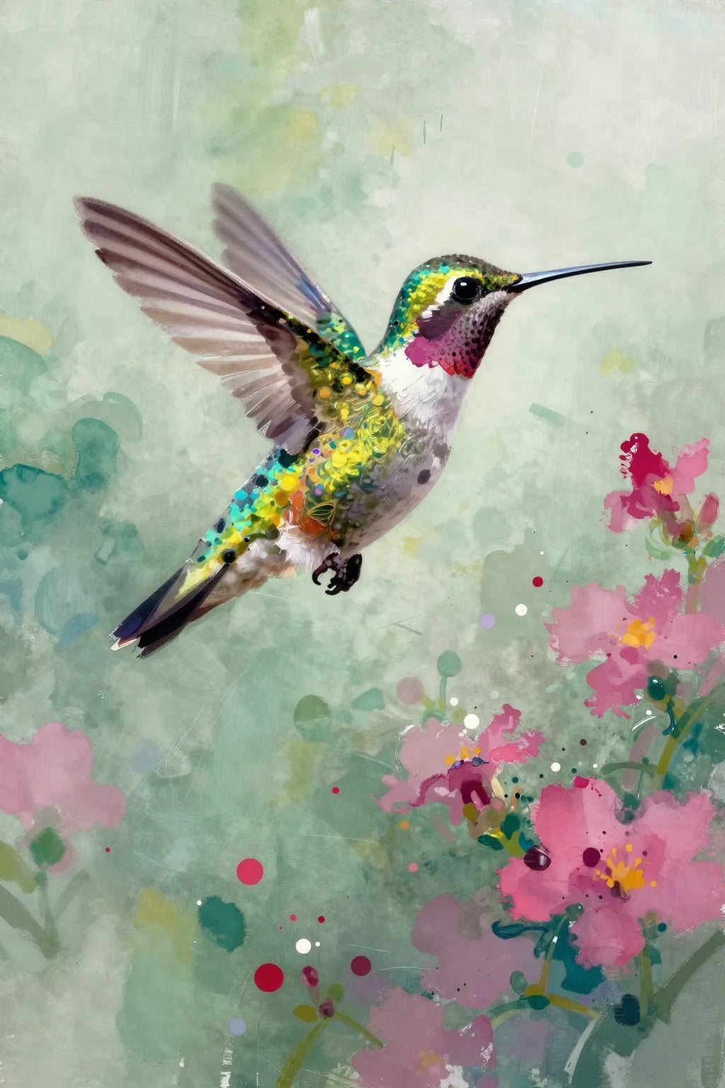 Kindred hummingbird print 2:3 — Joy