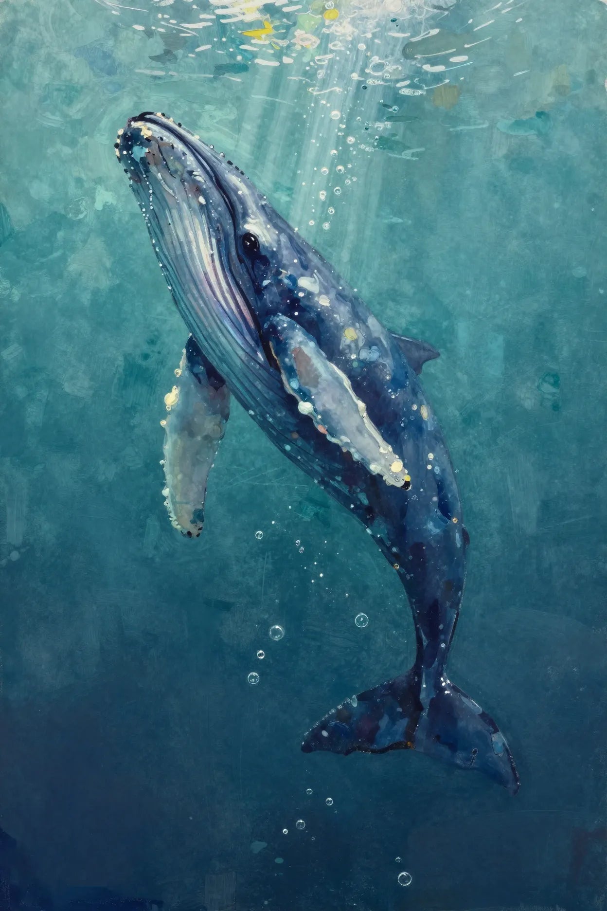 Kindred whale print 2:3 — Depth