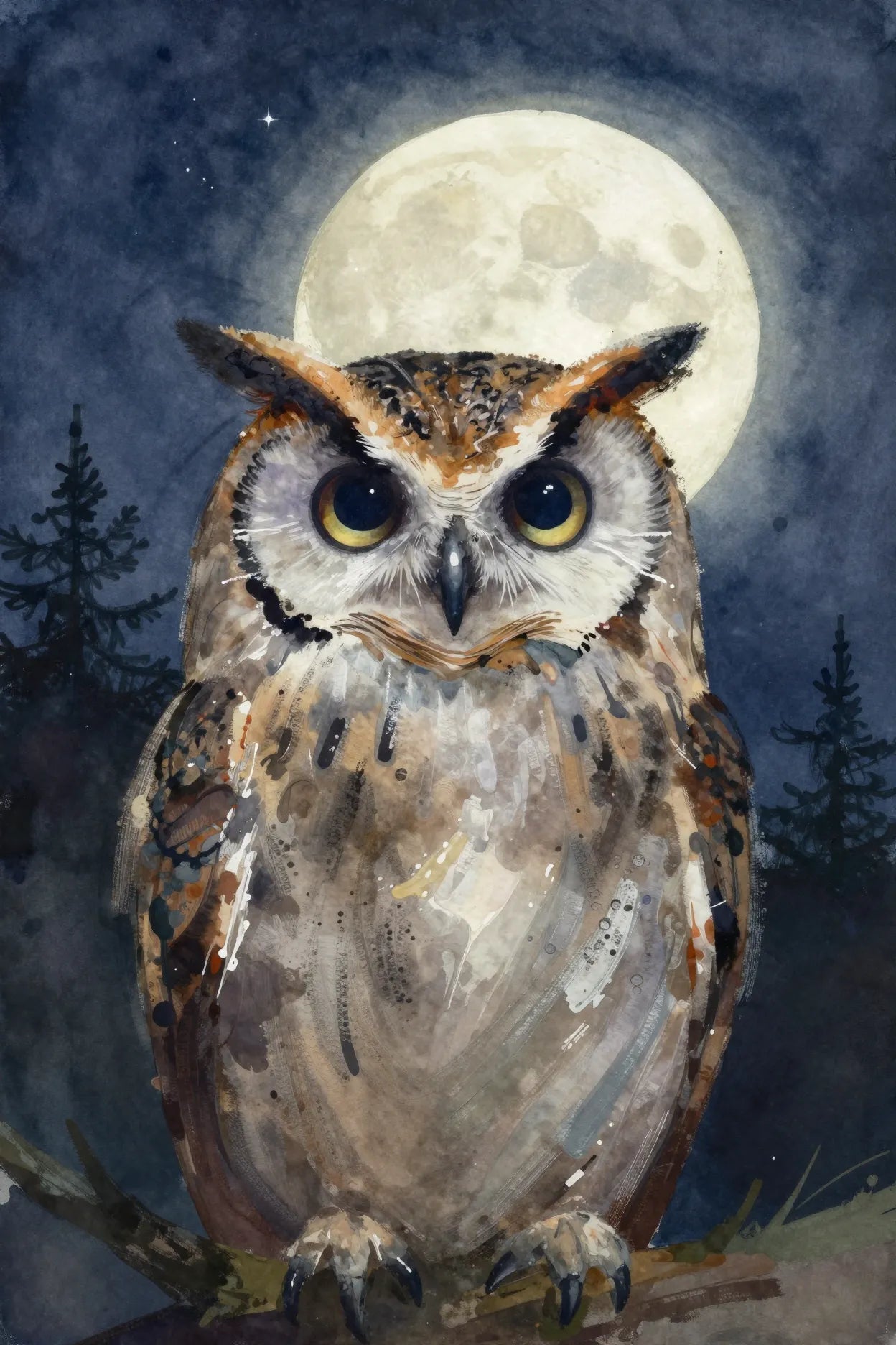 Kindred owl print 2:3 — Wisdom