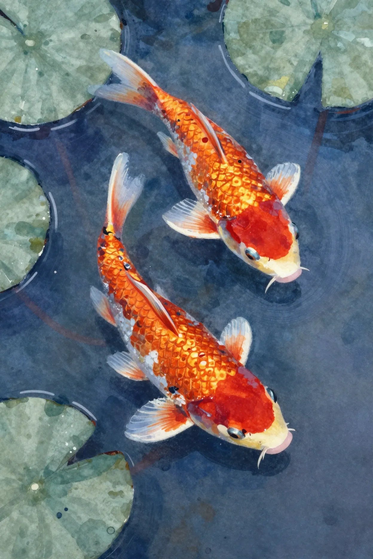 Kindred koi print 2:3 — Perseverance