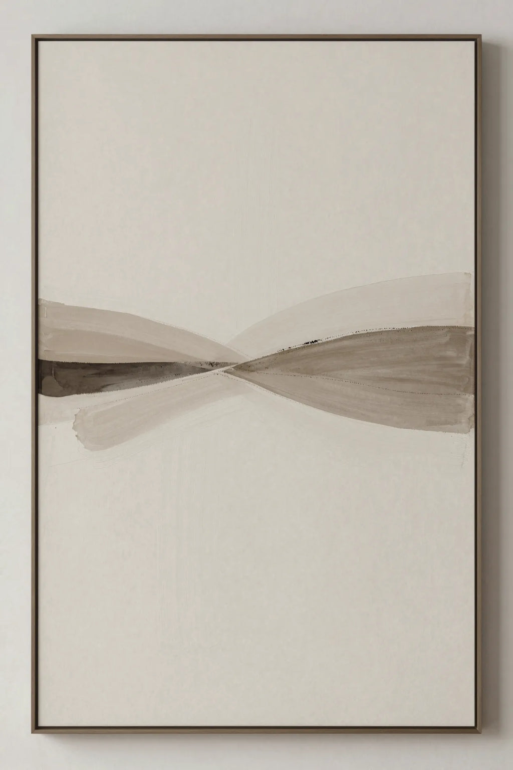Refined abstract brushstroke print