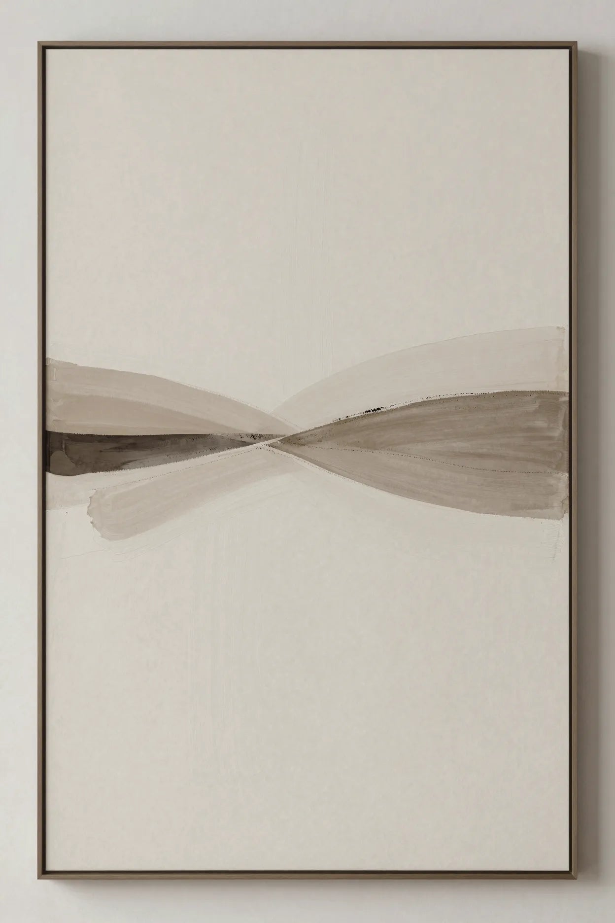 Refined abstract brushstroke print