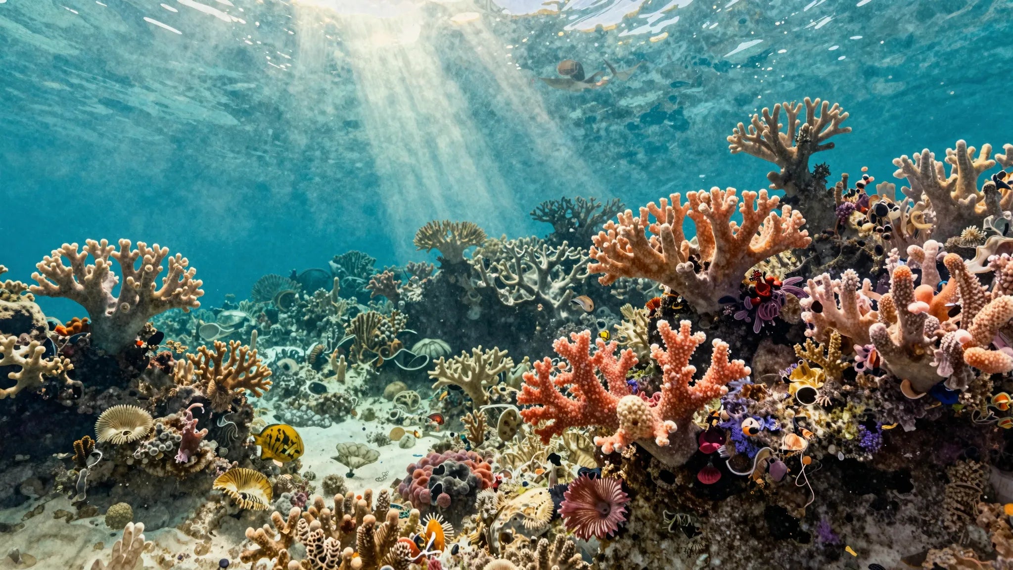 Watercolor coral reef