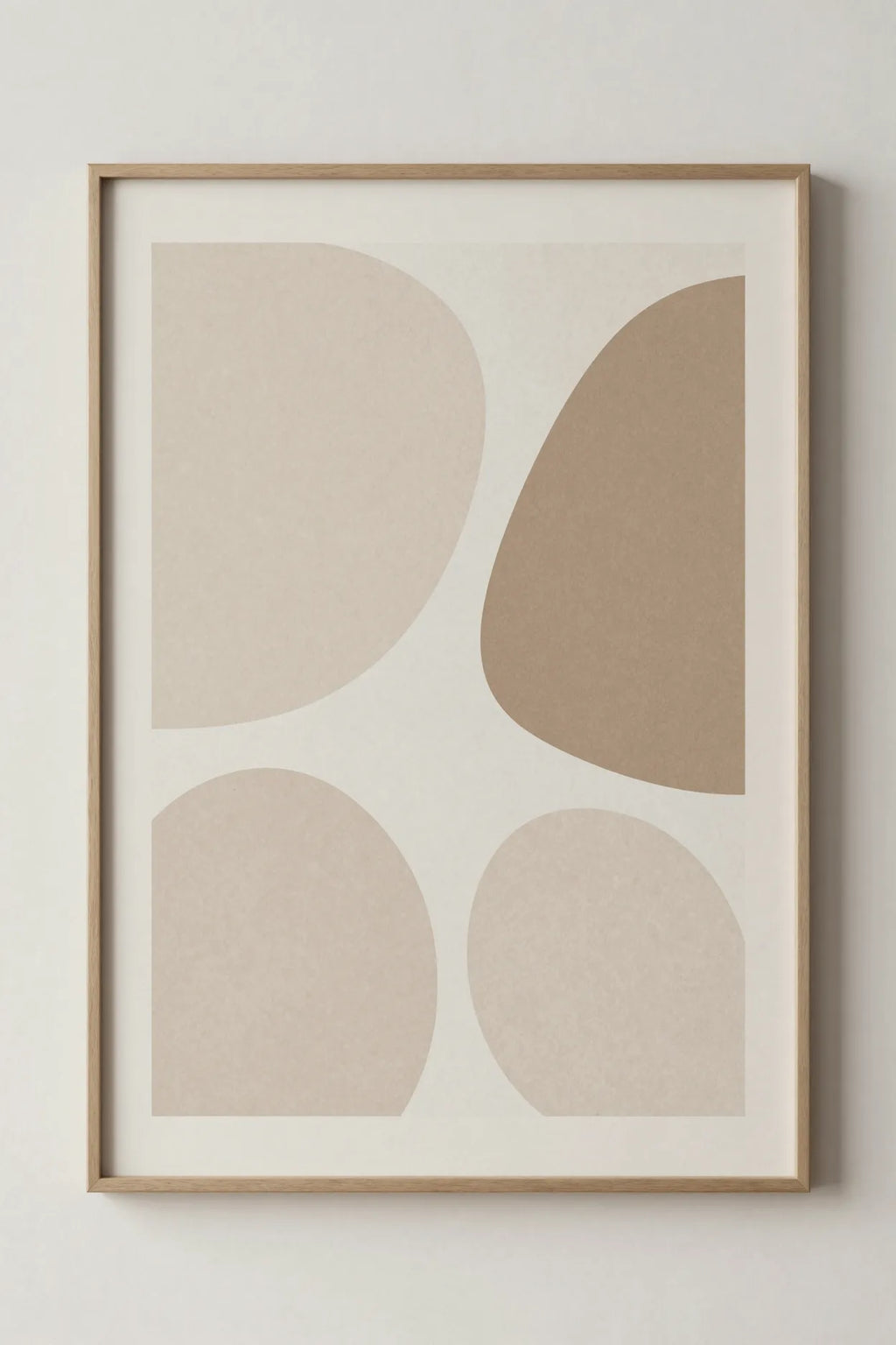 Refined abstract organic shapes print