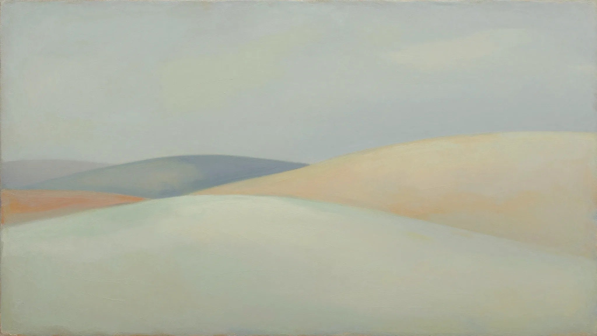 Painterly abstract landscape Frame TV art