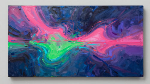 Neon abstract bands Frame TV art