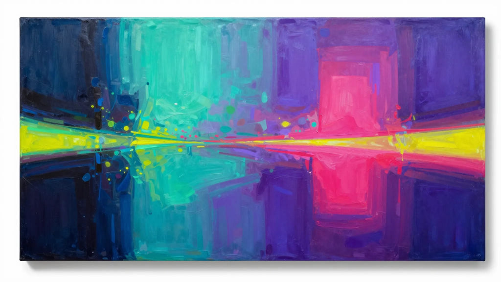 Neon color-field Frame TV art